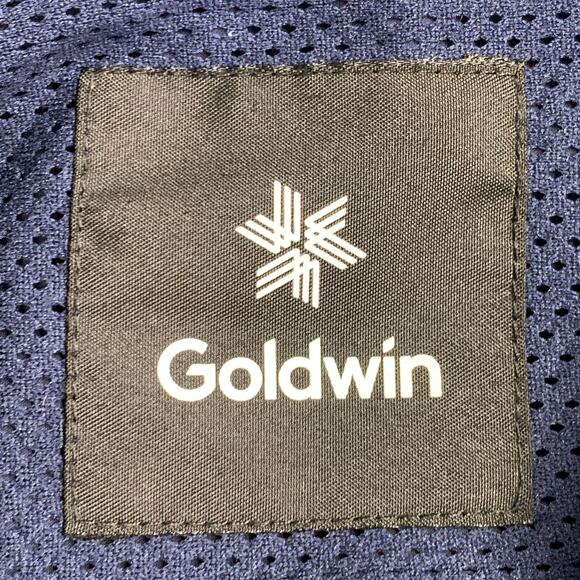 GOLDWIN Size L Navy Polyester One Pocket Snaps Short Sleeve Shirt - Picture 4 of 6